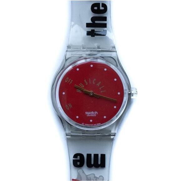 Vintage Swatch watch "Tell Me The Time" SLZ100C pack. Rare NOS Musical Swatch - Picture 3 of 6